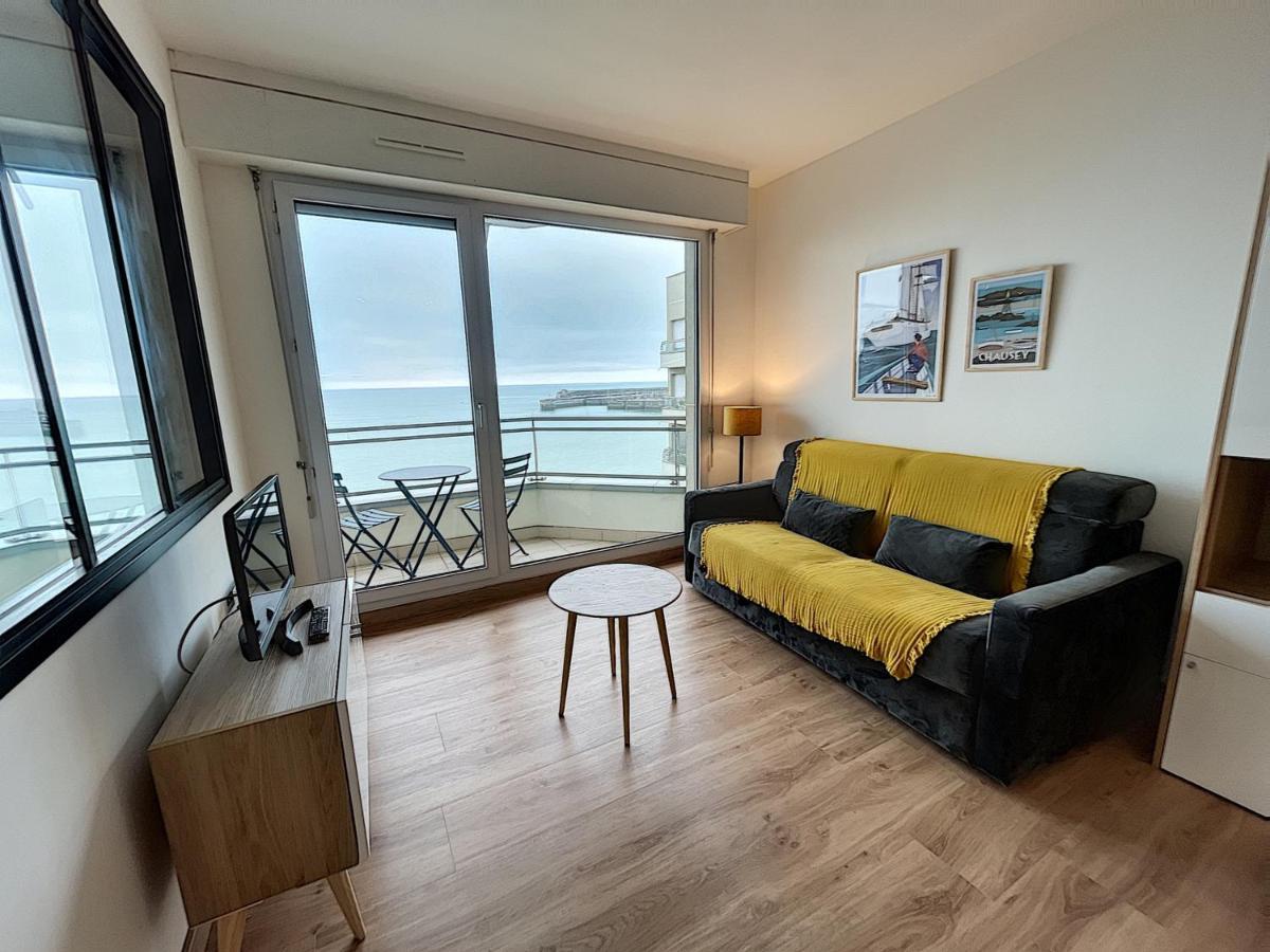 Charmant T2 En Front De Mer, 4 Pers., Ascenseur, Garage, Wi-Fi - Fr-1-361-383 غرانفيل المظهر الخارجي الصورة